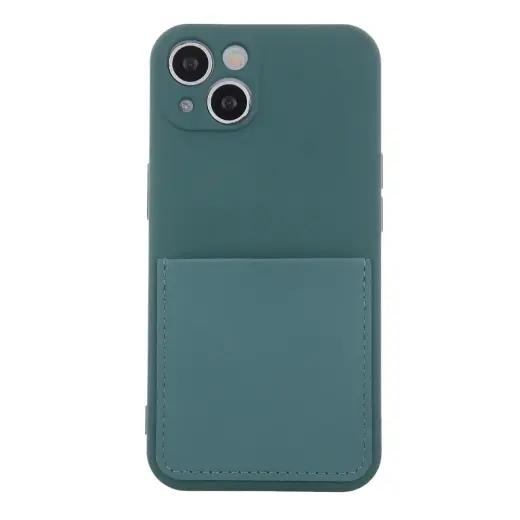 Fusion Card Case protect silicone case for Samsung A135 Galaxy A13 4G green