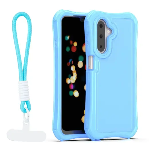 Safepop phone case with strap for Samsung Galaxy A17 4G (A175) | A17 5G (A176) | A26 5G (A266) blue