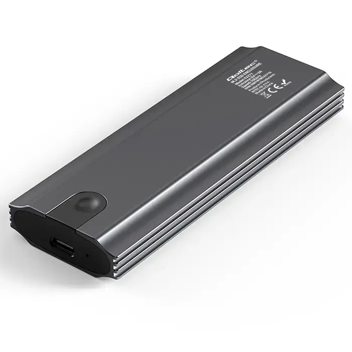 Qoltec Enclosure NV2271 for drive M.2 SSD | SATA | NVMe | USB-C | 2TB