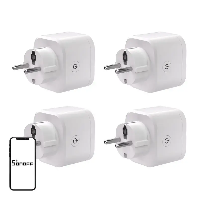 SONOFF S61s Matter External Plug via Wi-Fi, 4-Pack