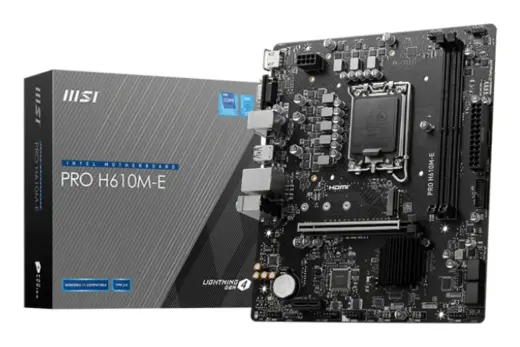 Материнская плата MSI PRO H610M-E DDR5 LGA 1700 mATX