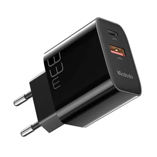Mcdodo CH-0921 travel charger | 33W | GaN | USB-C, USB-A | black