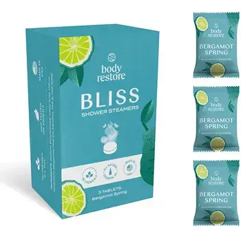 Body Restore Spring Shower Steamers Set ( Bergamot ) - Sada aromatických tablet do sprchy
