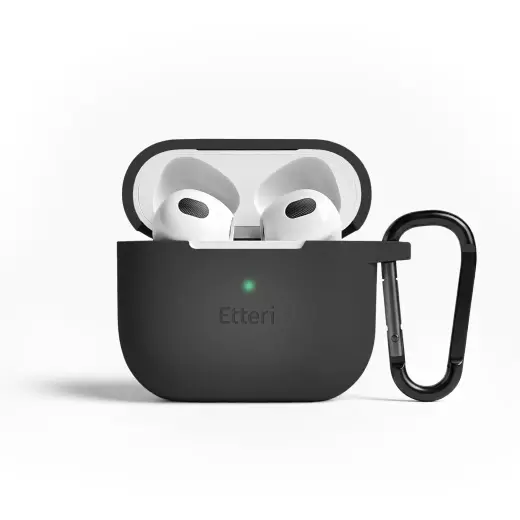 Etteri silicone case for AirPods 3 black