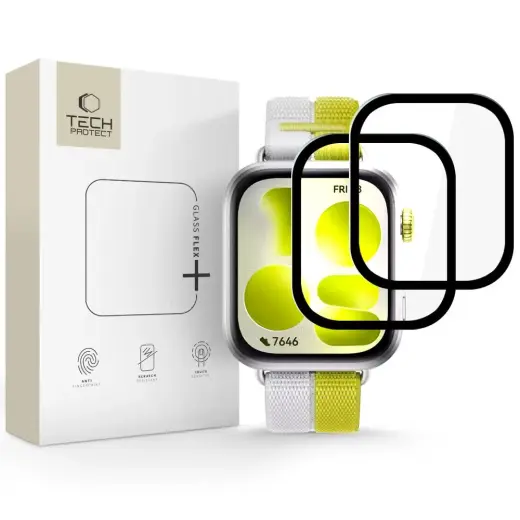 SZKŁO HYBRYDOWE TECH-PROTECT GLASS FLEX+ 2-PACK HUAWEI WATCH FIT 5 BLACK