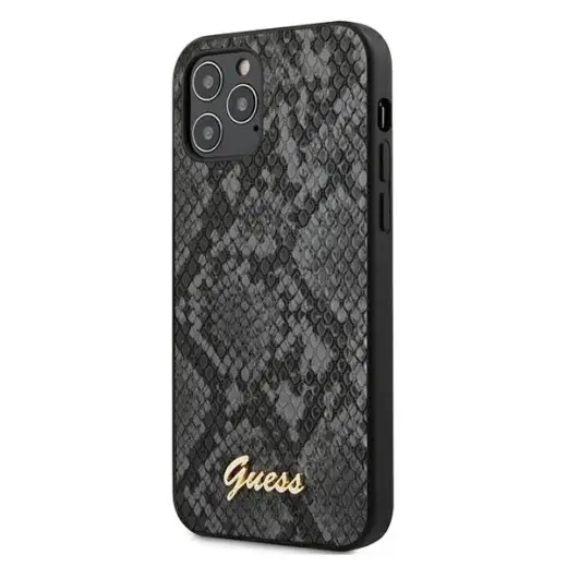 Guess GUHCP12LPUSNSMLBK iPhone 12 Pro Max 6,7" czarny|black hardcase Script Python Collection