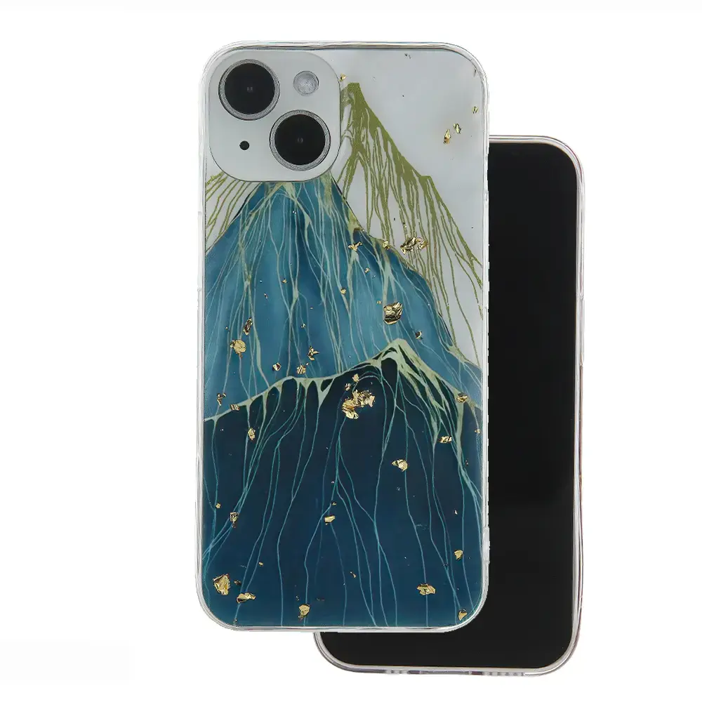 Fusion Gold Glam Mountain silikona vāciņš priekš Samsung S921B Galaxy S24