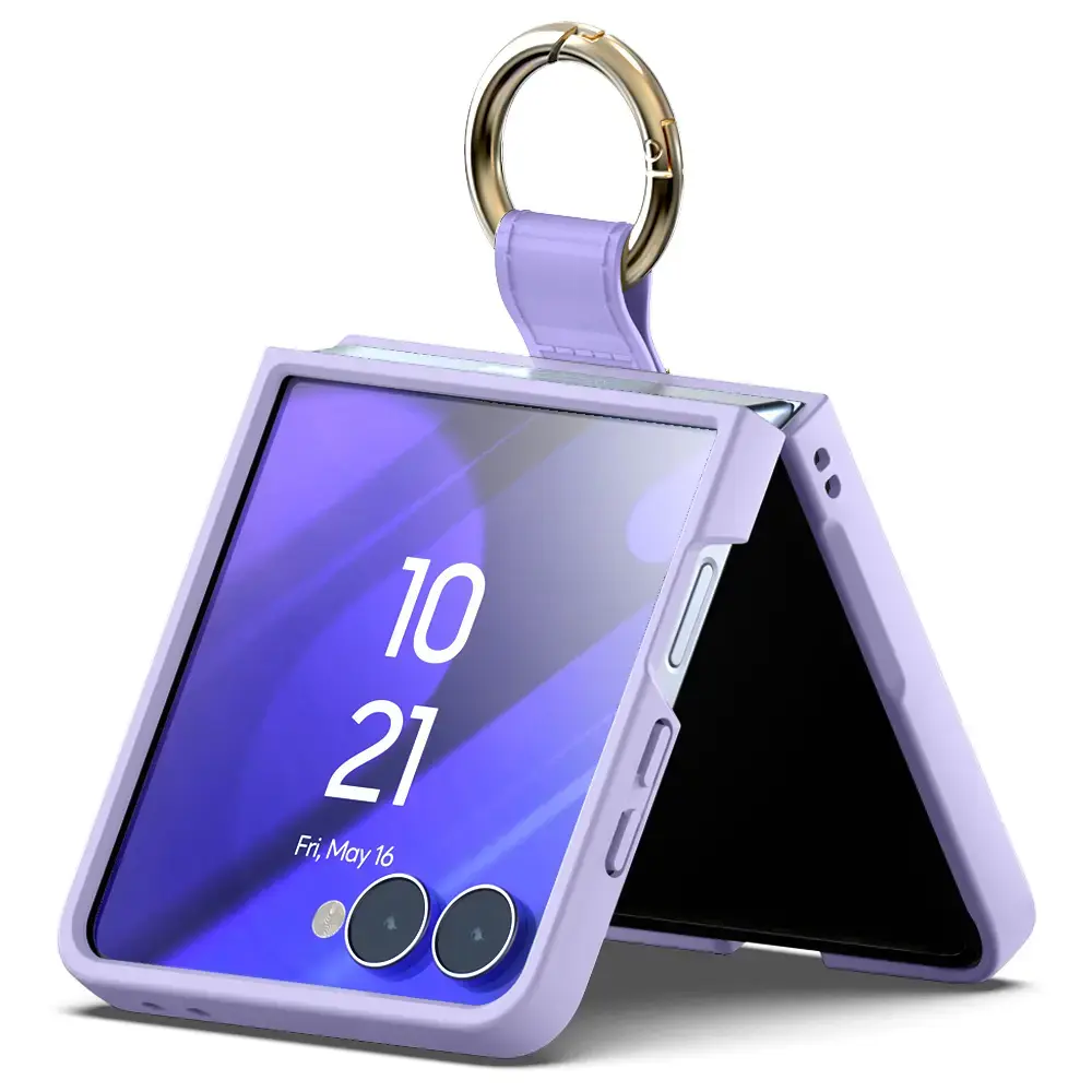 Mercury Gold Ring Case for Samsung Galaxy Z Flip8 lilac purple