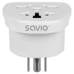 Strāvas adapteris SAVIO Travel adapter Global socket – US plug 10A