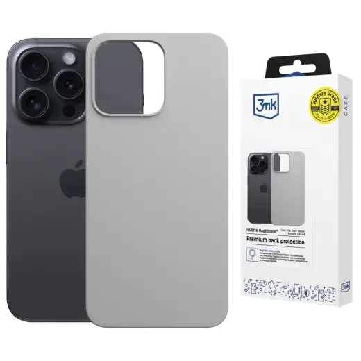 3MK Hardy MagSilicone Case for Apple iPhone 16 Pro Titanium