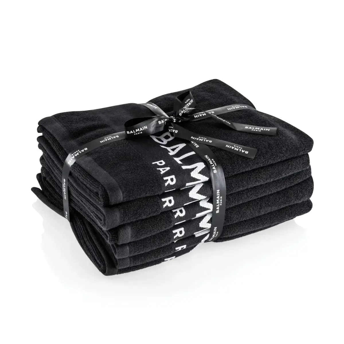 Set, Balmain, Black Bleach Proof Salon, Salon Textile Towel, 6 pcs