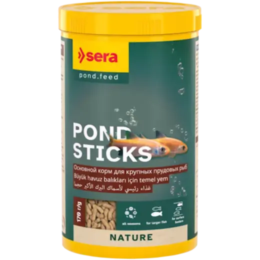 Barība dīķa zivīm - Sera Pond Sticks 1000ml (170g)