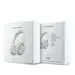 Guess Rectangle Metal Script Logo ENC Wireless Headphone White