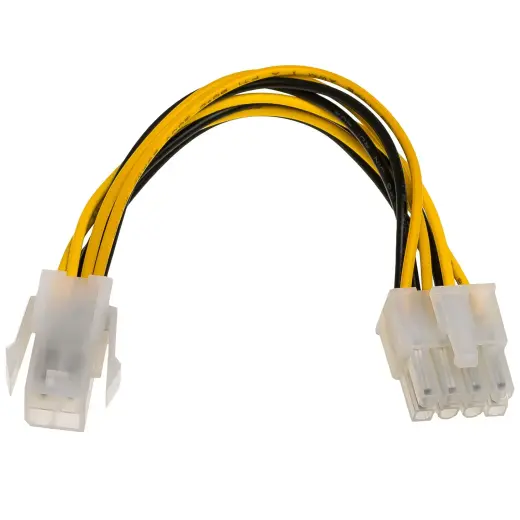 Adapter with cable Akyga AK-CA-10 P4 4 pin (m) | P8 8 pin (f) P4+4 15cm