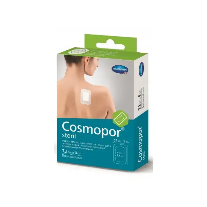 Hartmann Cosmopor Steril 7.2x5cm 5 Units
