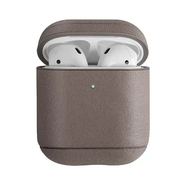 UNIQ Terra Case AirPods 1/2 gen. Genuine Leather beige