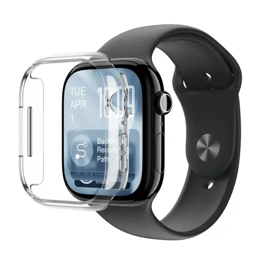 AmazingThing Minimal Protective Case for Apple Watch Series 11 42mm - Clear