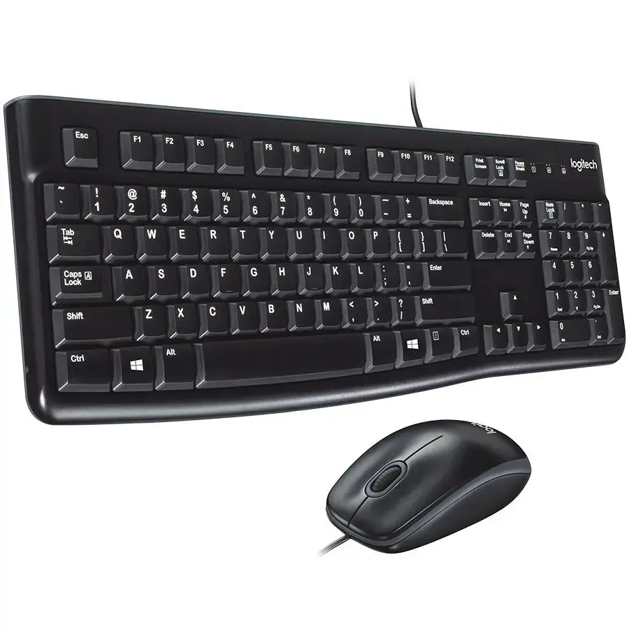 LOGITECH MK120 Corded Combo - BLACK - USB - HRV-SLV-SRB