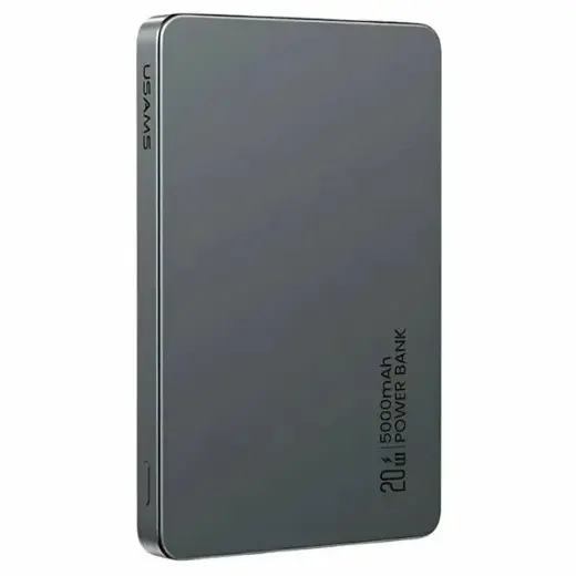 USAMS CY Series 5KCD23101 (US-CD231) ārējais akumulators (powerbank) | 5000 mAh | 20W | aptraipīts