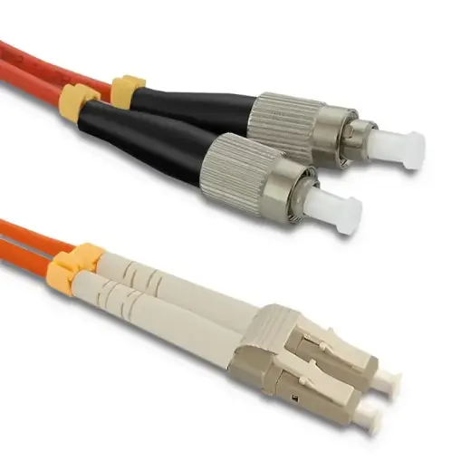 Qoltec Patchcord fiber optic LC/UPC - FC/UPC | Multimode | 50/125 | OM2 | Duplex | 5m