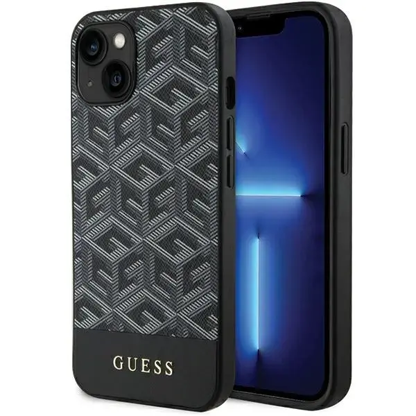 Guess GUHMP15SHGCFSEK iPhone 15 | 14 | 13 6.1" czarny|black hardcase GCube Stripes MagSafe