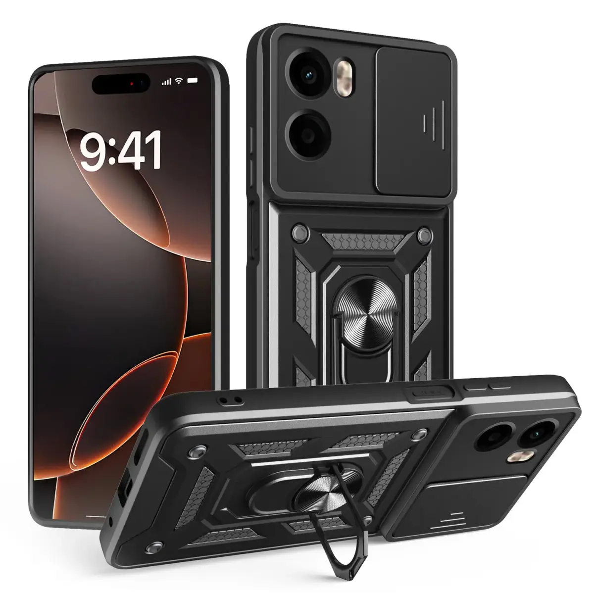 Defender Slide case for Xiaomi Redmi Note 15 5G (EU) black