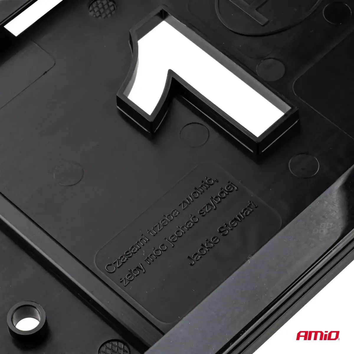 License Plate Frame - BLACK PREMIUM PL AMIO-04779