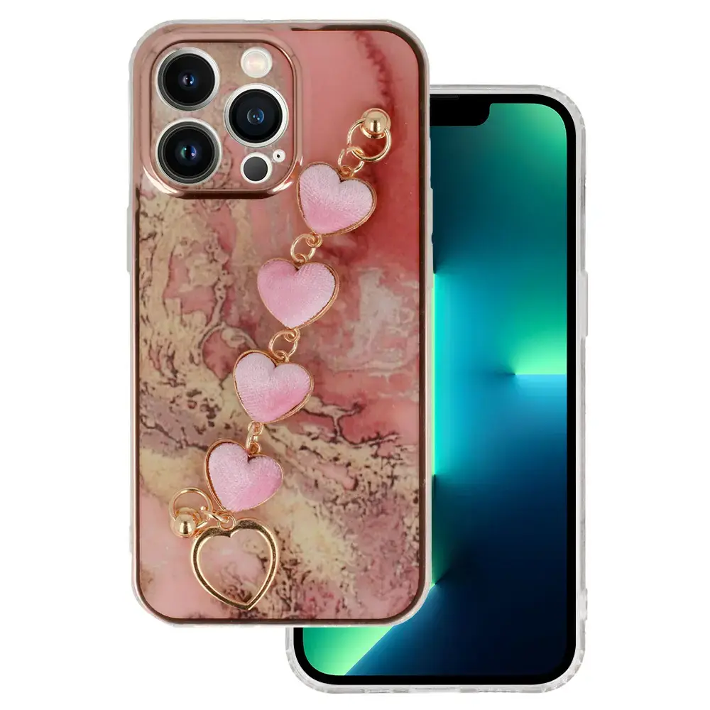 Trend maciņš telefonam iPhone 13 Pro rozā (dizains 6)