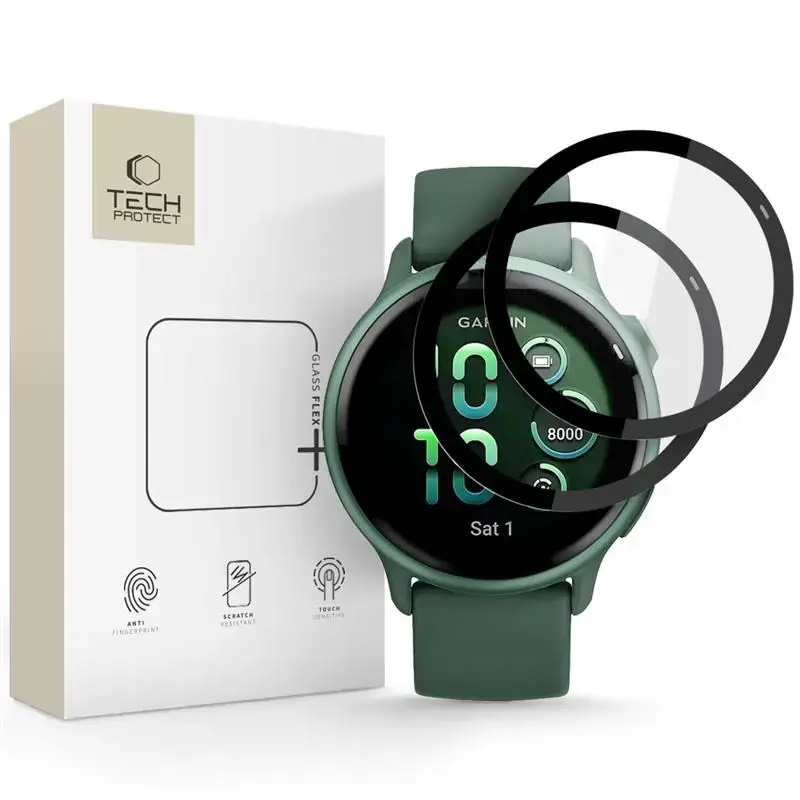 SZKŁO HYBRYDOWE TECH-PROTECT GLASS FLEX+ 2-PACK GARMIN VIVOACTIVE 6 BLACK