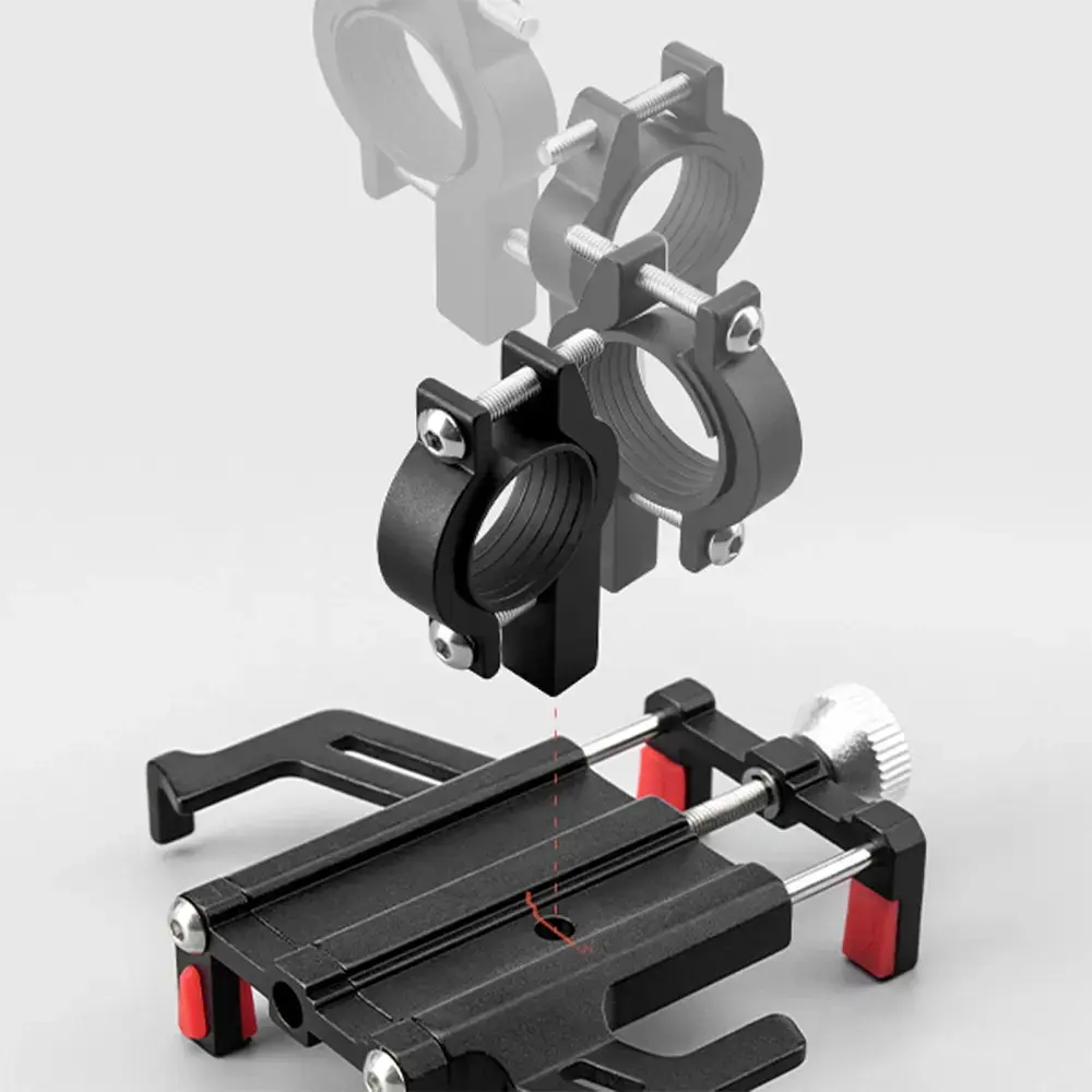 Rockbros 699-BK Aluminum Alloy Bike Phone Holder - Black