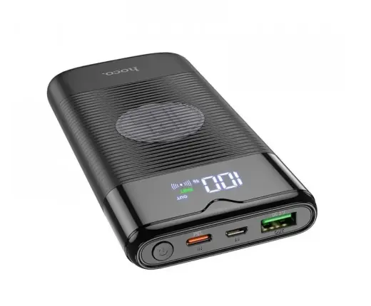 HOCO Power Bank 10000mAh Wireless Charging PD20W + QC3.0 J63 Black