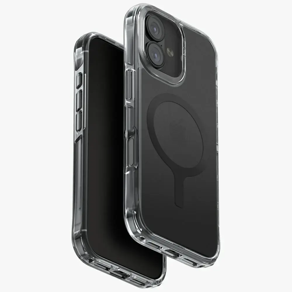 UNIQ LifePro Xtreme maciņš ar statīvu un MagSafe atbalstu telefonam iPhone 17 melns