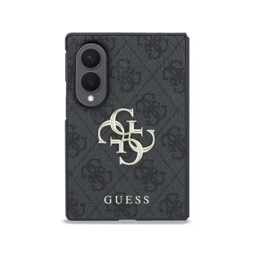 Guess PU 4G Metal Logo чехол для телефона Samsung Galaxy Z Fold 8 (F971) серый