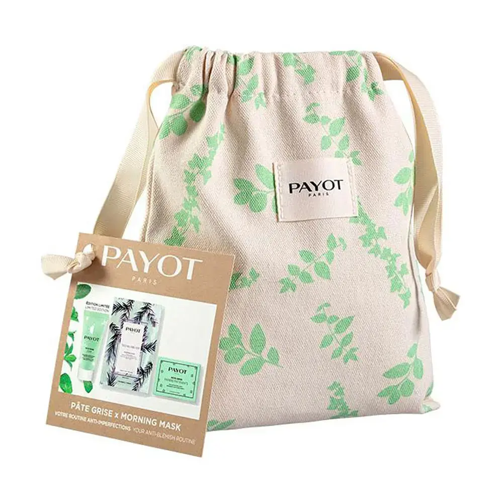 Set Payot: Pate Grise, Mattifying, Day, Gel, For Face, 30 ml + Teens Dream, White Tea Extract, Purifying, Sheet Mask, For Face, Morning, 19 g + Set, Pate Grise, Blotters, 50 pcs