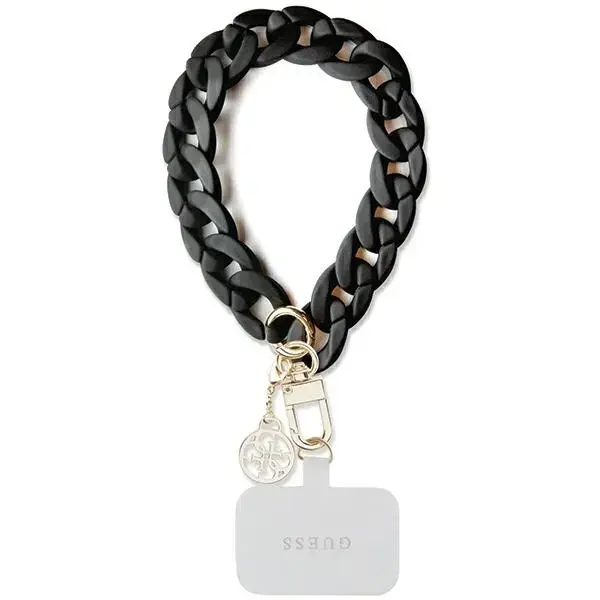Guess GUOUCBMC4MK Universal Big Hand Strap czarny|black Acrylic 4G Charm