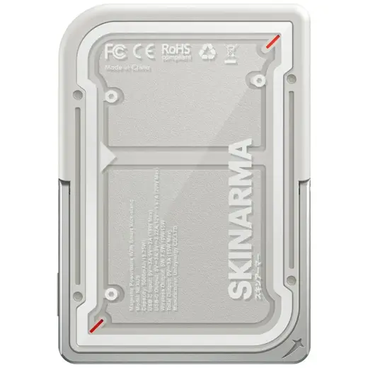 Skinarma Nexus Mecha Magnetic Kick-Stand väline akupank (powerbank) | 5000 mAh | 20W | PD | USB-C, MagSafe | gray