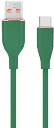 Gembird Premium silicon data transfer and charging cable | USB-A to USB-C | 1.5m | green