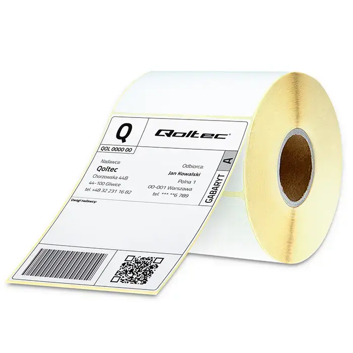 Qoltec Thermal transfer labels 100 x 210 | 350 labels