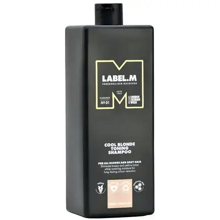 Label.m Cool Blonde Toning Shampoo Shampoo Neutralising Yellow Tones 1000 Ml