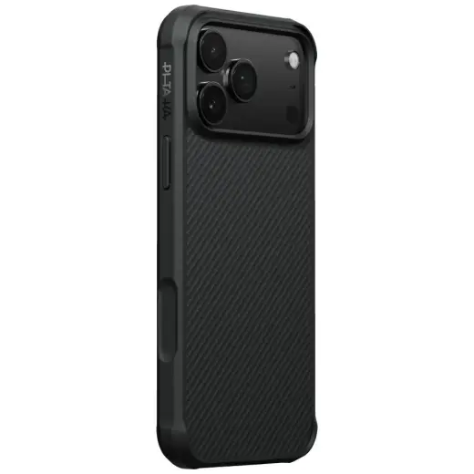 PITAKA Aramid ProGuard telefoniümbris iPhone 17 Pro jaoks, must