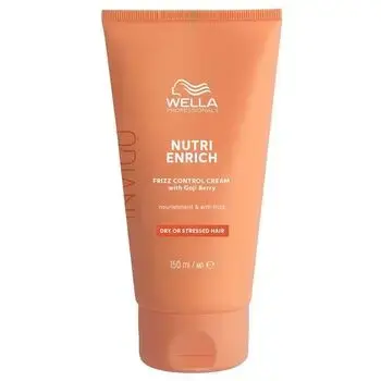 Wella Professional Invigo Nutri-Enrich Frizz Control Cream - Rinse-free anti-frizz cream for dry and damaged hair 150ml