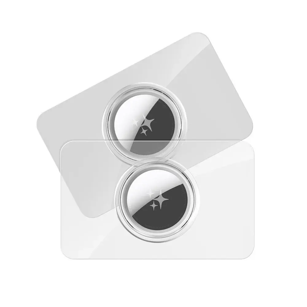 DUX DUCIS card-shaped protective case for AirTag 2 pcs transparent + black