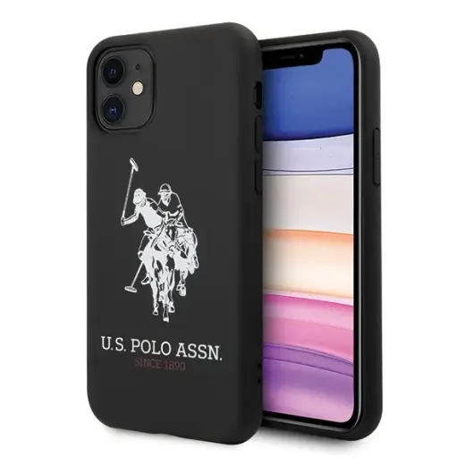 U.S. Polo USHCN61SLHRBK Big Horse Cover Чехол для Apple iPhone 11 Черный