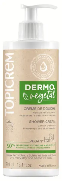 Shower Cream Topicrem Dermovegetal 390 Ml