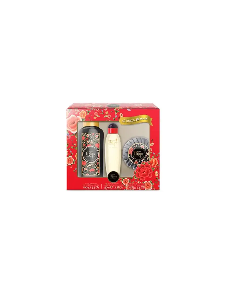 MAJA Edt Spray 50ml Talcum Powder 100g Soap 100g sets