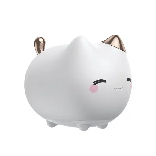 Baseus silicone night LED light lamp 3 lighting modes cute kitty white (DGAM-A02)