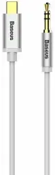 Baseus CAM01-02 Premium AUX vads USB-C -> 3.5 mm 1.2m Pelēks (EU Blister)