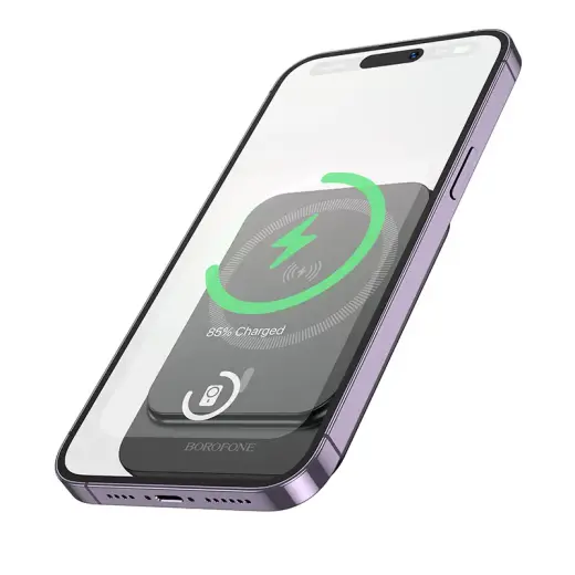 Borofone BJ63 Nimble ārējais akumulators (powerbank) | 10000 mAh | 20W | USB-C, MagSafe | LED ekrāns | melns
