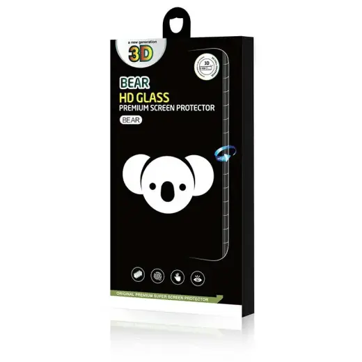 Reals Bear Super HD Hard glass tempered glass with frame Apple iPhone 17 Air