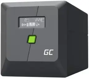 Nepārtrauktas barošanas bloks Green Cell PowerProof LCD UPS 750VA 480W USB 2x Schuko + 2x IEC